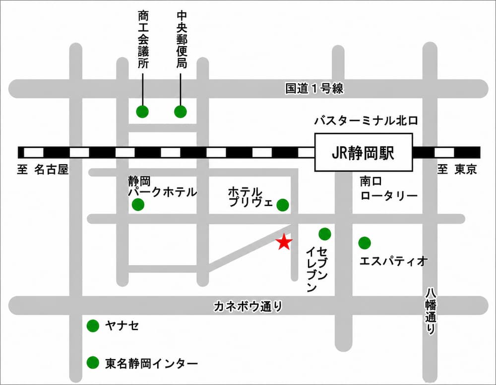 334-C地区 統括事務局周辺地図